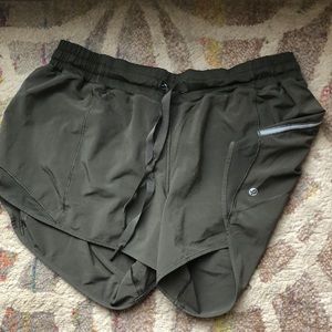 Lululemon athletica dark green shorts size 12